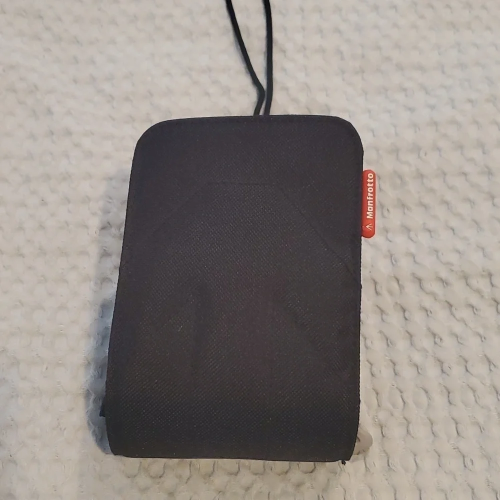 Manfrotto Zip Point & Shoot Camera Lens Case Bag Heavy Duty Black/Strap (#19)